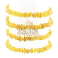 Chips style amber bracelet - polished